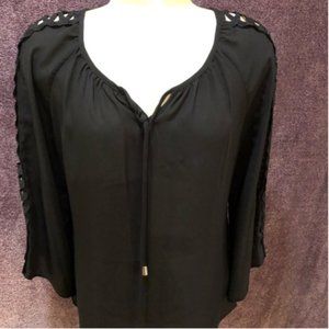 Super Cute Bell Sleeve Boho front tie Blouse